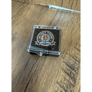 Detroit Tigers World Series Press Pin New In Plastic Case